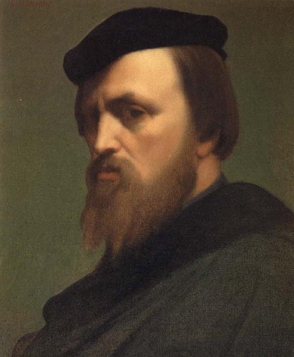 Hippolyte Flandrin Self-Portrait oil painting image